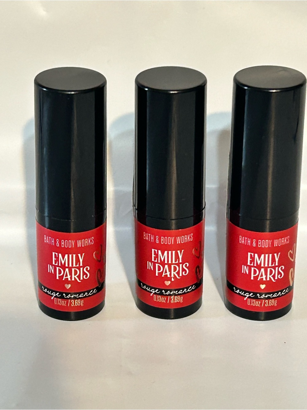 Bath & Body Works Emily in Paris Rouge Romance Lipstick Trio - Red